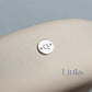 Sterling Silver Round Initial Connector Charm - Links Permanent Jewellery Supplies