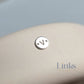 Sterling Silver Round Initial Connector Charm - Links Permanent Jewellery Supplies
