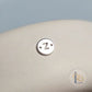 Sterling Silver Round Initial Connector Charm - Links Permanent Jewellery Supplies