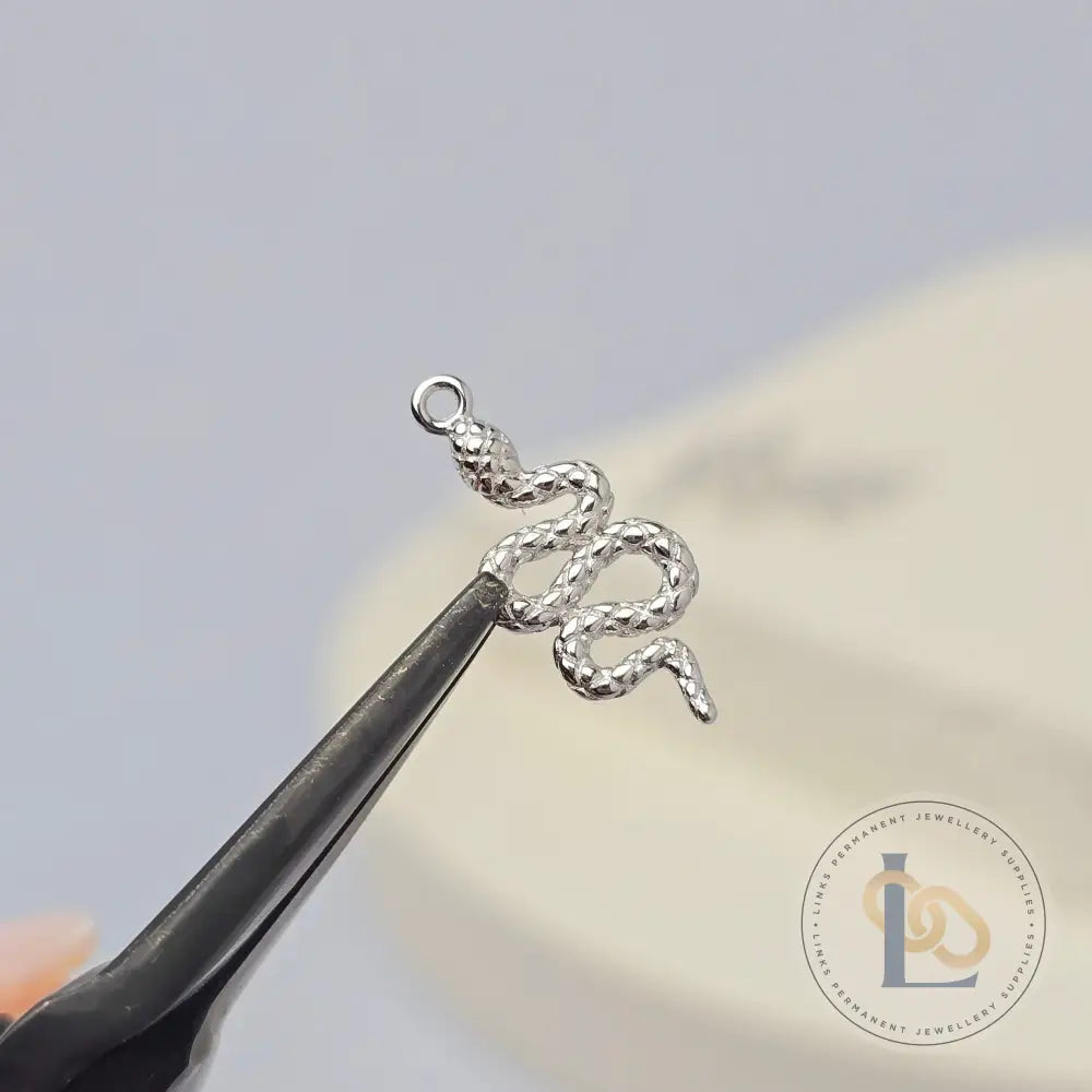 Sterling Silver Snake Charm