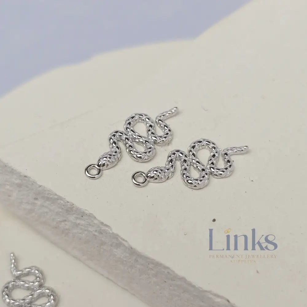 Sterling Silver Snake Charm