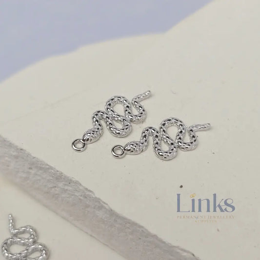 Sterling Silver Snake Charm
