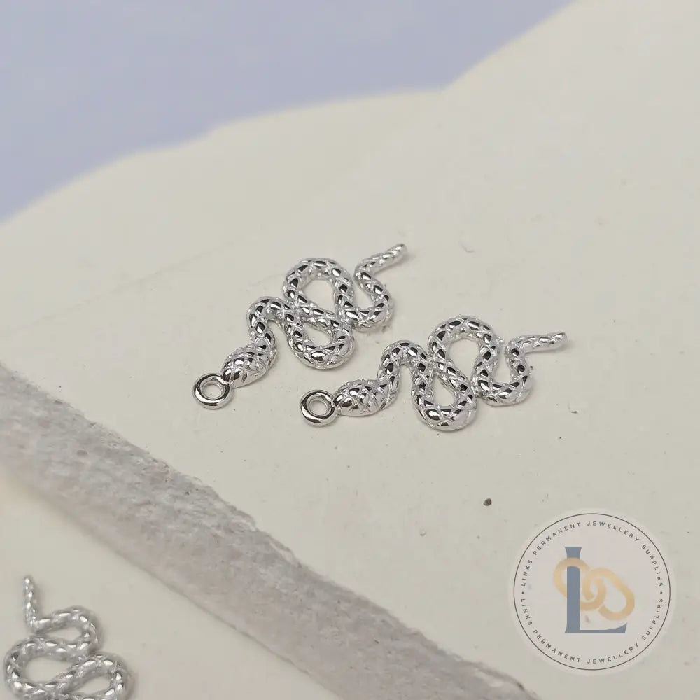 Sterling Silver Snake Charm