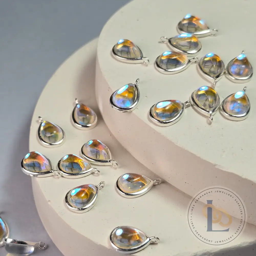 Teardrop Moonstone Pendant Charm
