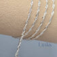 Twisted Curb Chain - 14K Gold Filled & 925 Sterling Silver